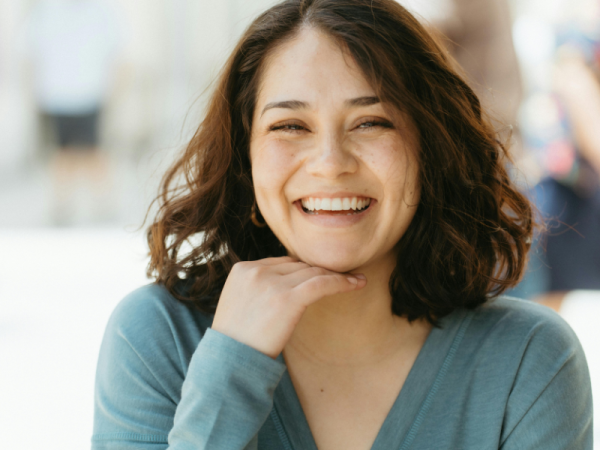 Healthy glowing skin supported by lifestyle factors like gut health, nutrition, and hydration