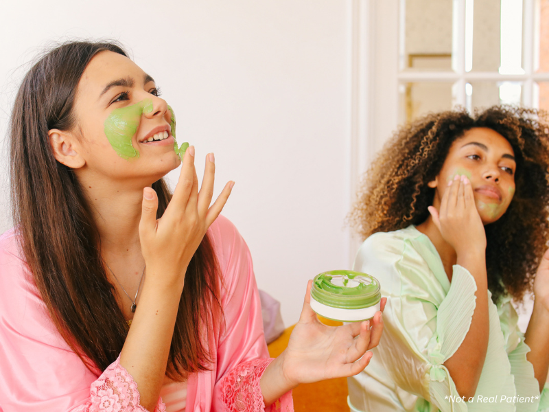 “Young woman applying SPF to protect skin from premature ageing due to UV exposure”
